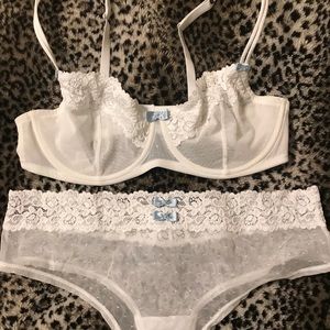 38D Bra with Matching XL Hipster Panty